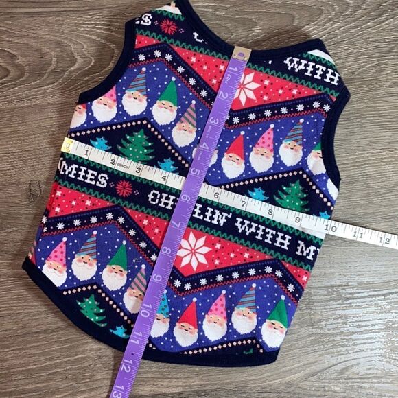 Gnome Fleece Dog Christmas Vest Coat - Picture 10 of 10